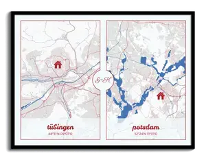 Crea la tua mappa personalizzata per coppie a distanza: collega i tuoi luoghi speciali!