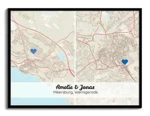 Crea la Tua Mappa Personalizzata per Ricordi di Coppia - Ideale come Regalo Romantico