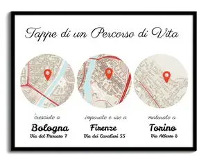 Personalizza la tua mappa di vita: racconta la tua storia con luoghi e ricordi preziosi