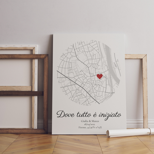 Crea la tua Mappa d'Amore: Personalizza un Ricordo Indimenticabile