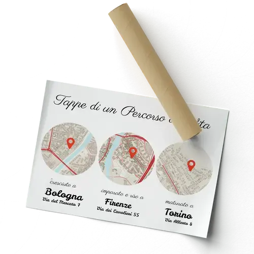 Personalizza la tua mappa di vita: racconta la tua storia con luoghi e ricordi preziosi Personalizza la tua mappa di vita: racconta la tua storia con luoghi e ricordi preziosi