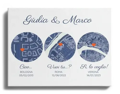 Crea il tuo regalo nozze: mappa di 3 momenti speciali